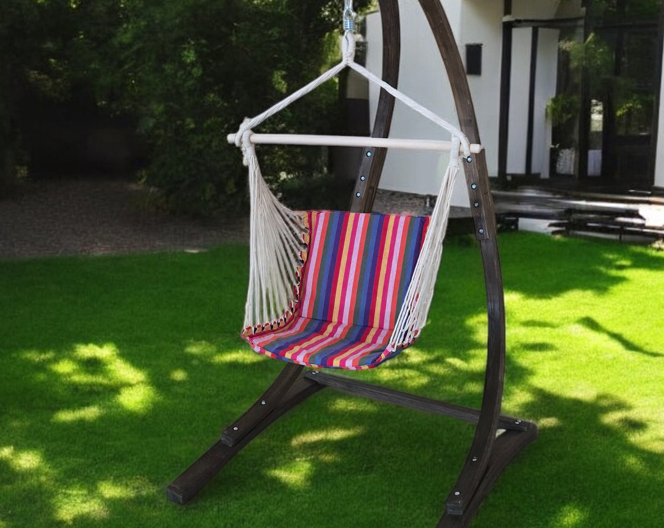 Petra Leisure Hanging Chair - Cozy Swing for Home & Garden Relaxation. 265LB Weight Capacity (Stand NOT Included)