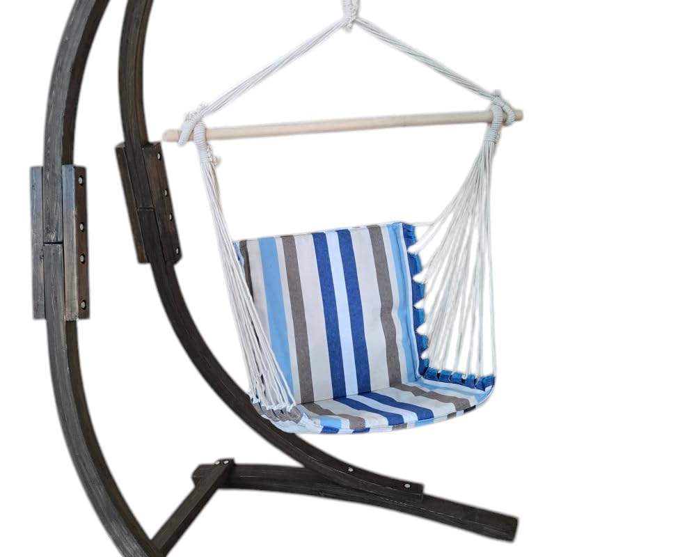 Petra Leisure Hanging Chair - Cozy Swing for Home & Garden Relaxation. 265LB Weight Capacity (Stand NOT Included)
