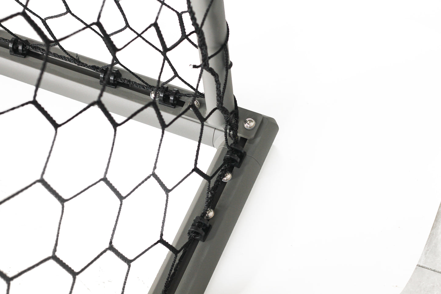 Vallerta 18 X 7 Ft. ALUMINUM Heavy Duty Soccer Goal with Premium Net, All Season, Rust Proof, Super Durable, Regulation Size.