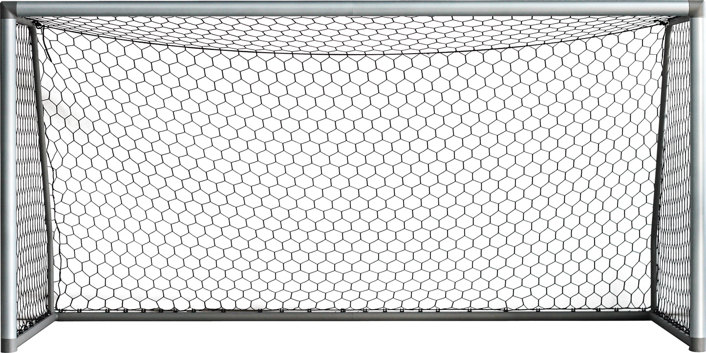 Vallerta 18 X 7 Ft. ALUMINUM Heavy Duty Soccer Goal with Premium Net, All Season, Rust Proof, Super Durable, Regulation Size.