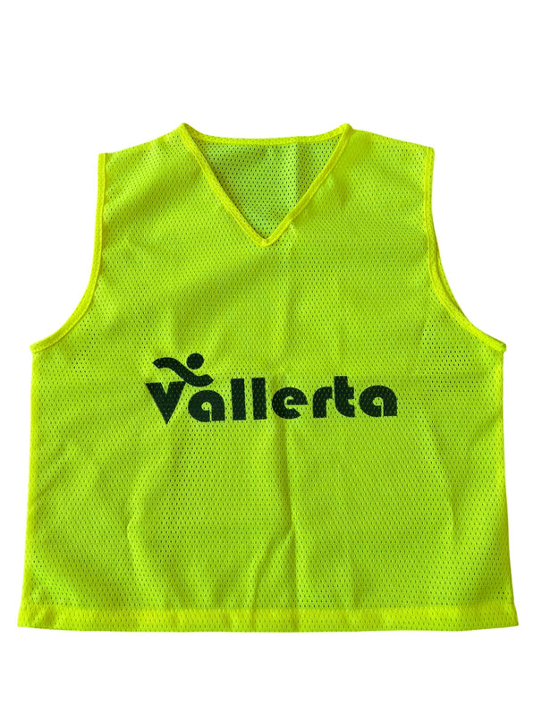 Vallerta Soccer Training Vest for Kids & Adults – Lightweight Mesh Scrimmage Pinnies, Sizes S/M High Visibility