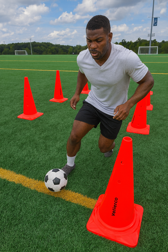 Vallerta Training Cones – 9in / 15in / 20in Agility Marker Cones