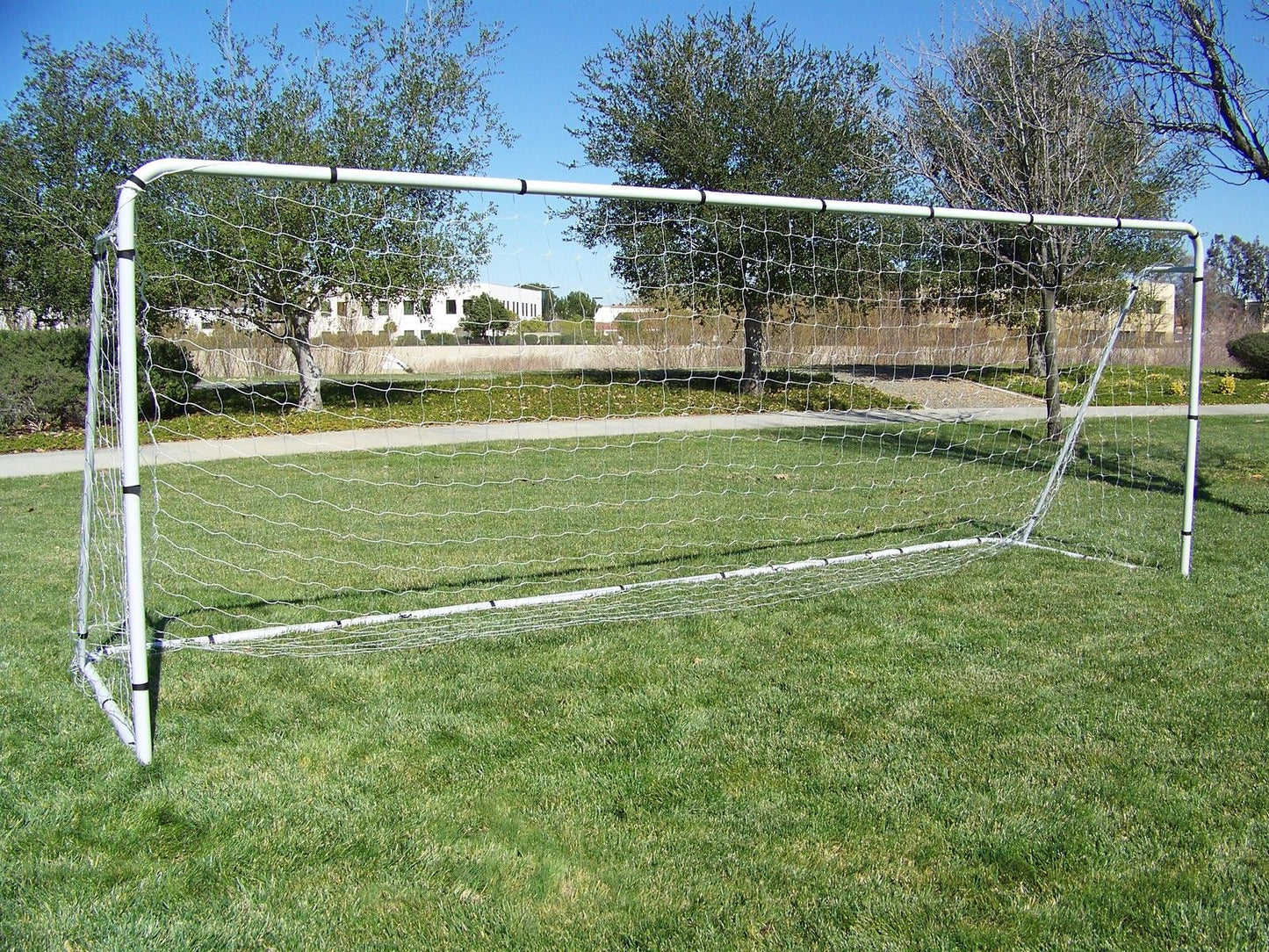 Vallerta® 18.5 X 6.5 Ft. Heavy Duty Steel Frame Goal w/Weatherproof Net