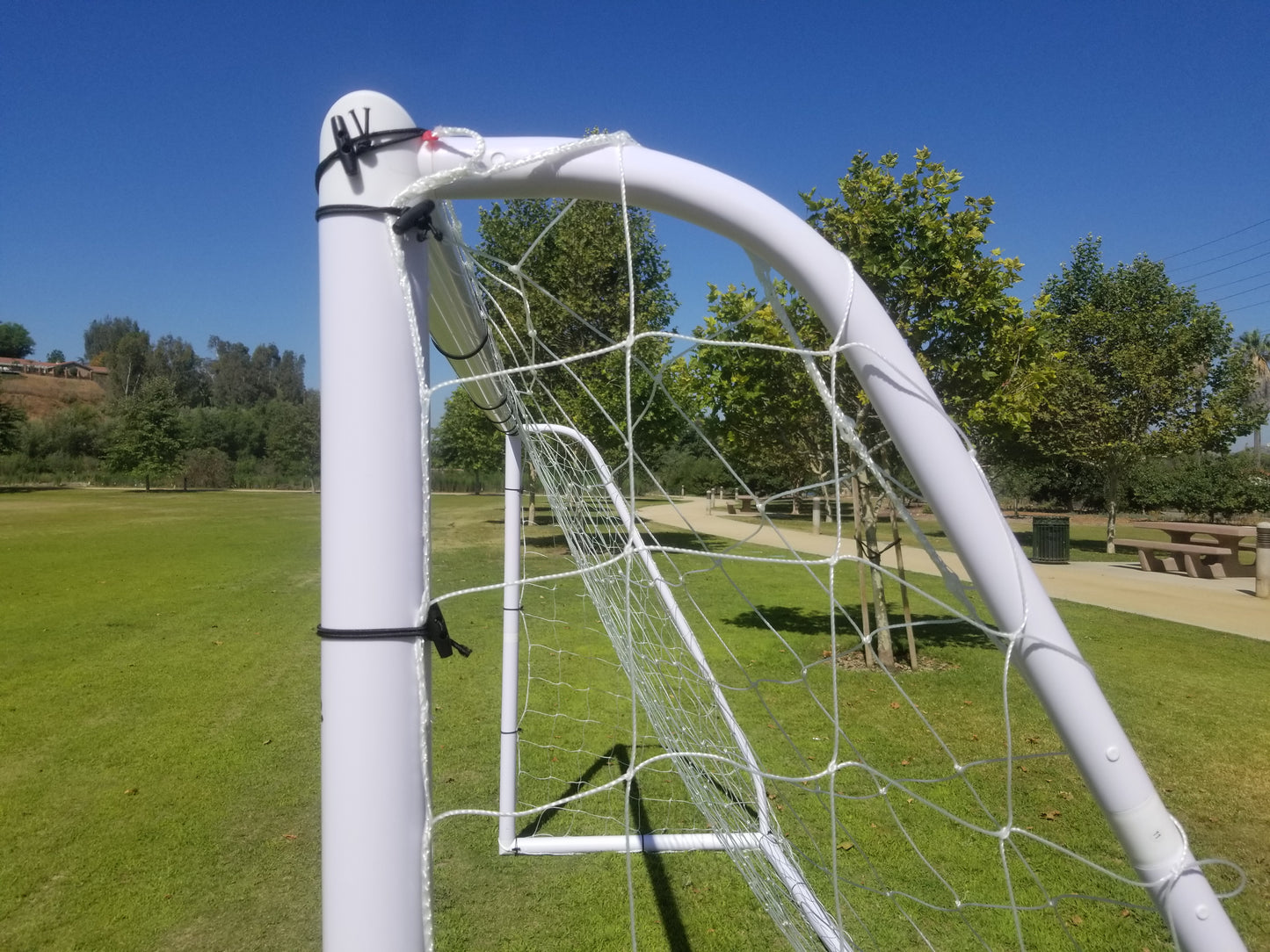 Vallerta® 12 X 6 Ft. PVC Soccer Goal w/Carry Bag & Weatherproof Net