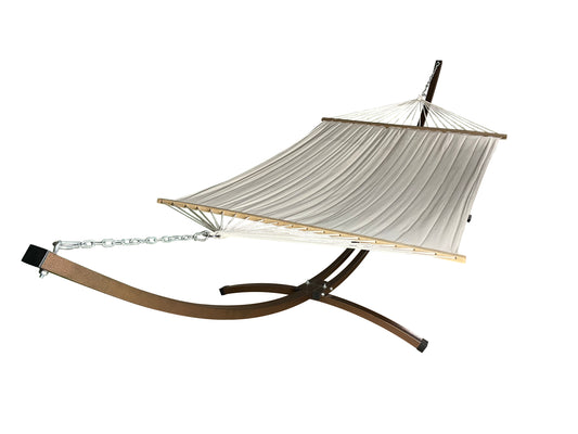 Petra Leisure Bronze Stand w/Beige Hammock Bed.