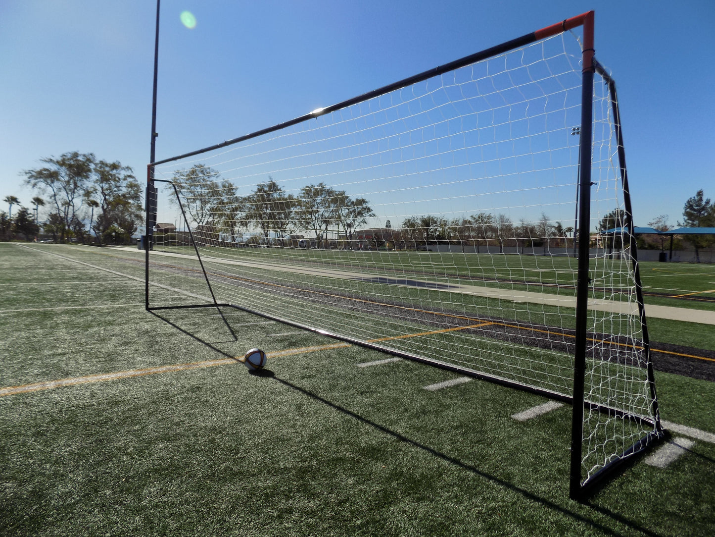 Vallerta® 24 X 8 Ft. Heavy Duty Steel Frame Goal w/Weatherproof Net