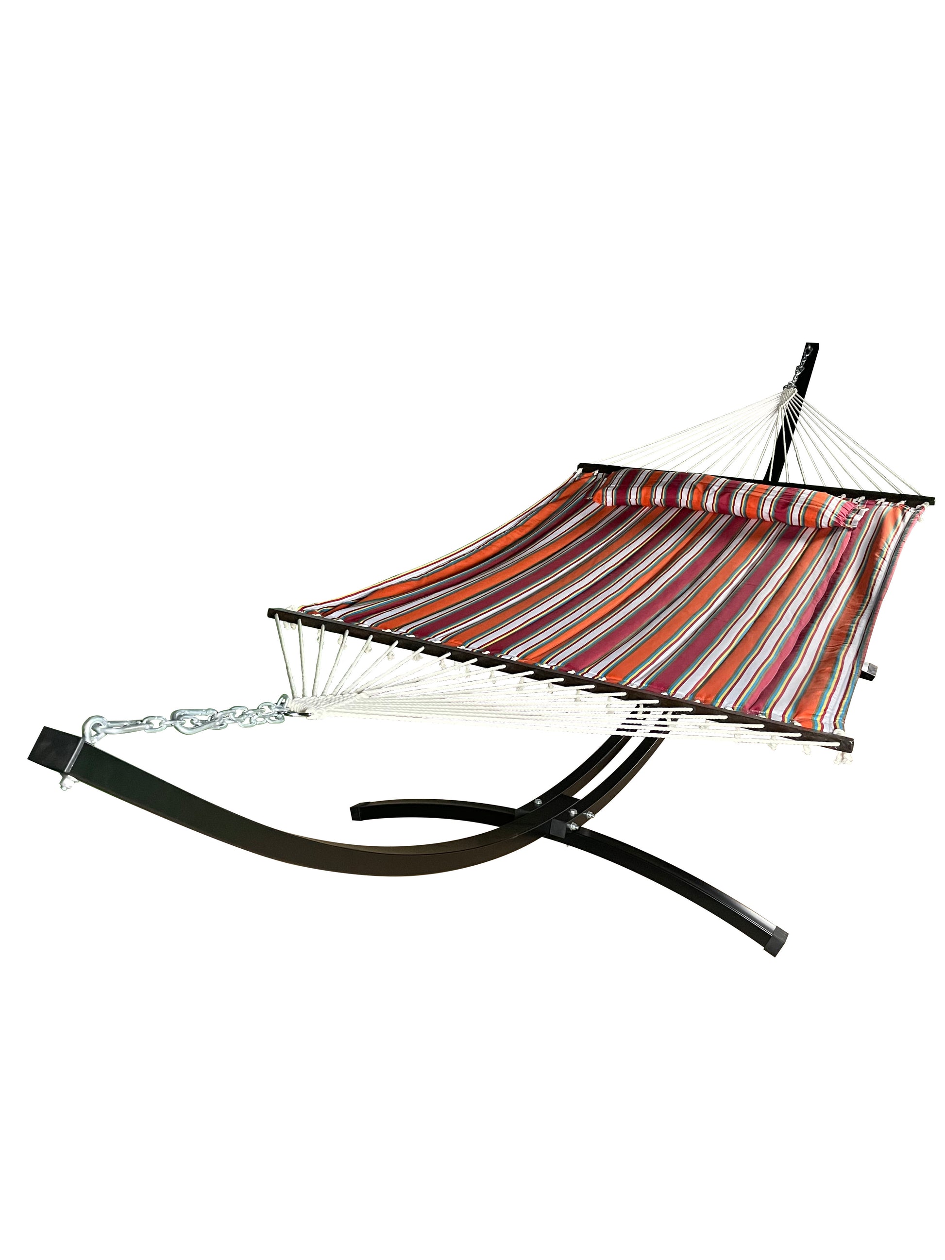 Petra Leisure® Black Stand w/Elegant Fiesta Hammock Bed w/Pillow
