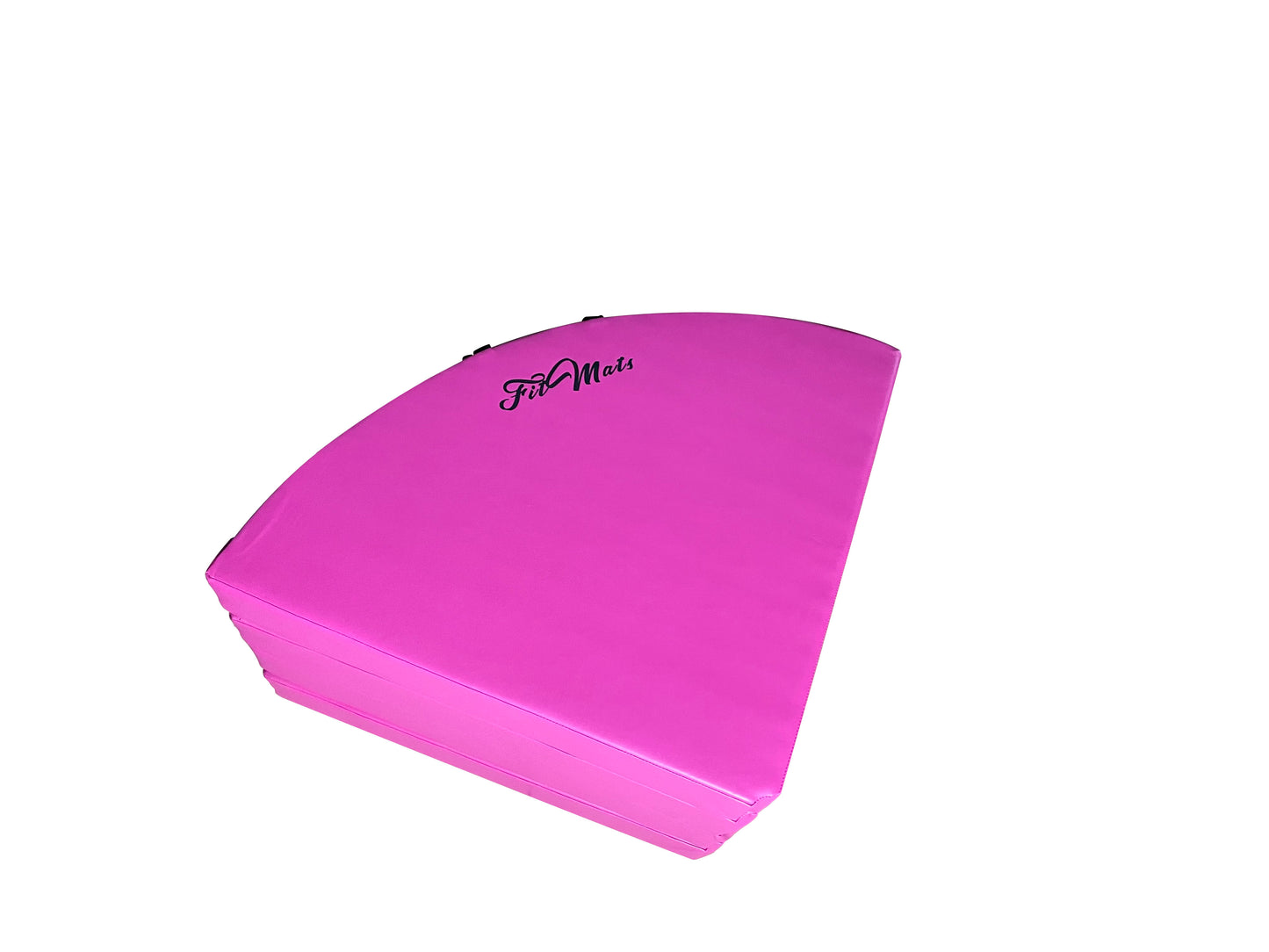 FitMats 5Ft Wide Cross Linked EPE Foam Safety Padding Portable Crash Mat. Foldable Exercise and Dance Pole Cushion w/PU Leather Skid Proof Covering.