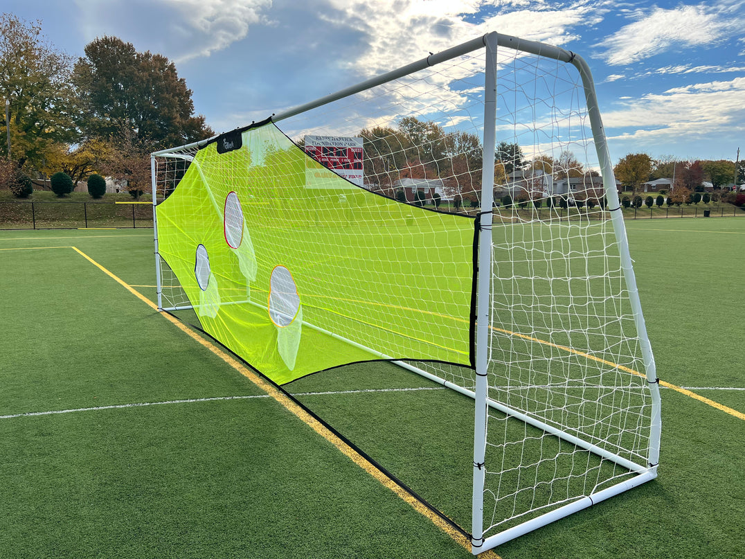 Vallerta® Skill-Shot 24x8 Ft. Professional Soccer Shooting Practice Target Net & Rebounder (soccer frame not included)
