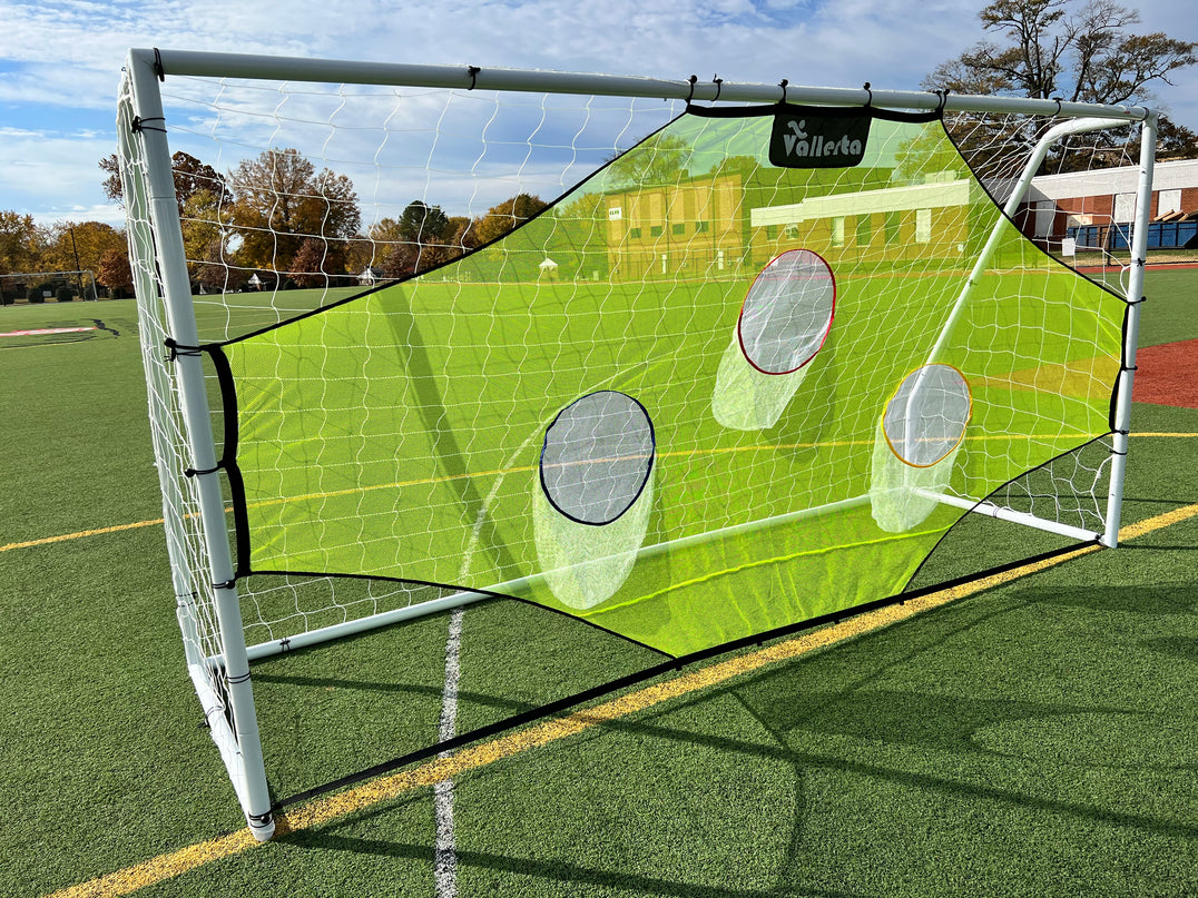 Vallerta® Skill-Shot 12x6 Ft. Professional Soccer Shooting Practice Target Net & Rebounder (soccer frame not included)