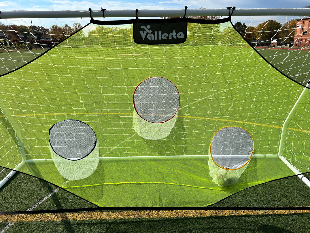 Vallerta® Skill-Shot 12x6 Ft. Professional Soccer Shooting Practice Target Net & Rebounder (soccer frame not included)