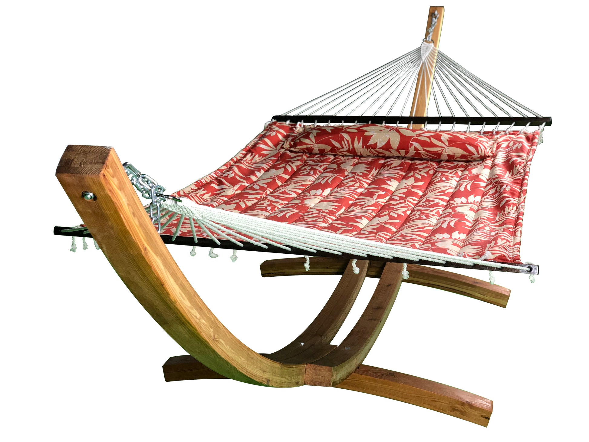 Petra Leisure® Wooden Arc Stand w/Elegant Flower Hammock Bed