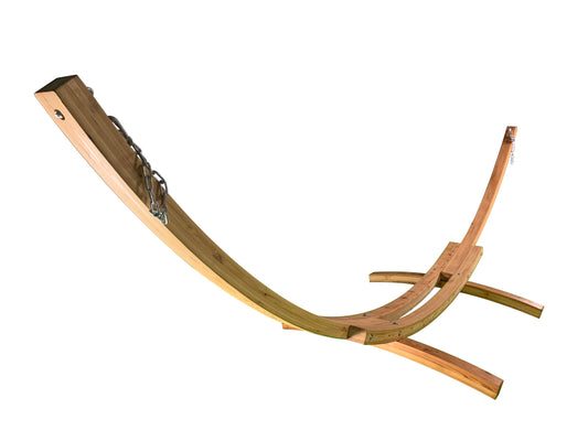 Petra Leisure® Natural Wood Finish Arc Hammock Stand
