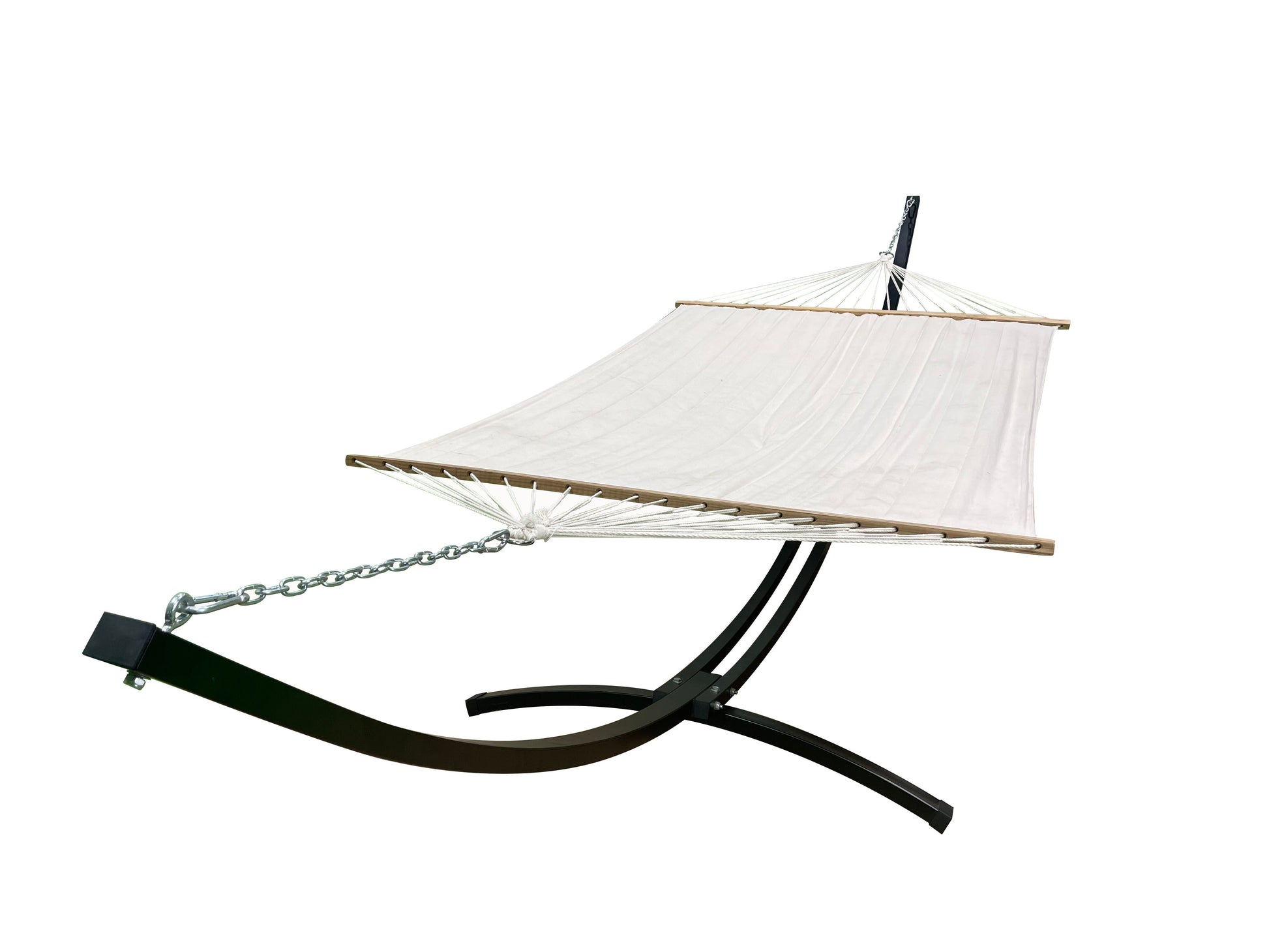 Petra Leisure® 15Ft Steel Arc Hammock w/Beige Bed.