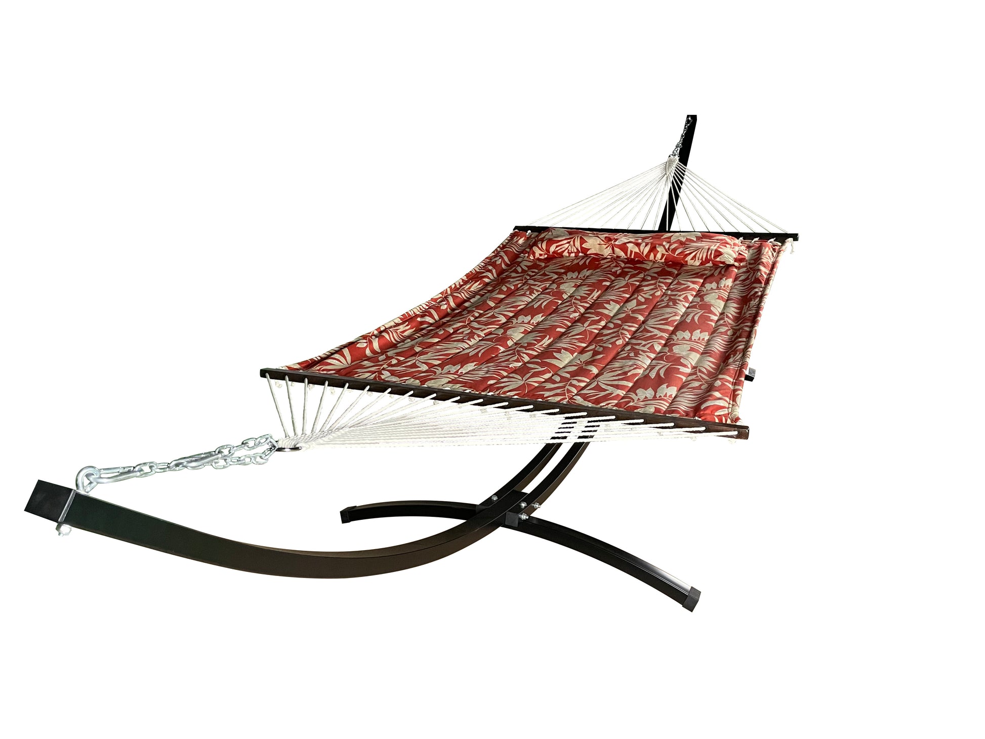 Petra Leisure® Black Stand w/Elegant Flower Hammock Bed w/Pillow