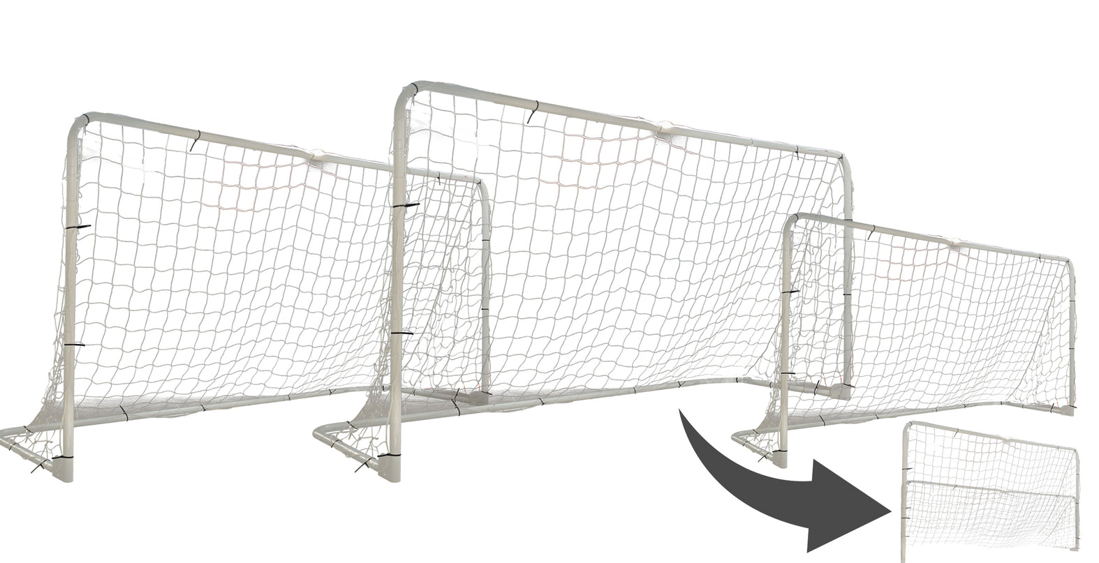 Vallerta Folding Soccer Goal, Portable, Light Weight, Steel Frame, Easy to Carry, Perfect for Solo/Team Practice Training
