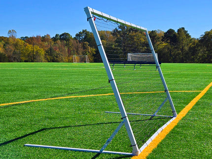 PASS® 8 x 5 Ft. 3MM Industrial Steel Frame Training Rebounder w/ 5 Angle Positions. Portable Soccer, Baseball, Softball, Basketball, Lacrosse Practice Aid