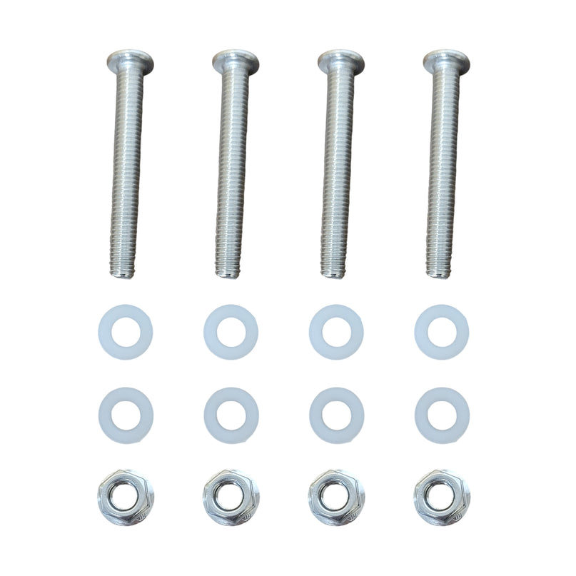 Vallerta / PASS Soccer Goal Bolt Hardware Kit – Crossbar Upgrade for 2” Steel Frame Goals – Replaces Push Pins (4 Bolts, Nuts & Washers)