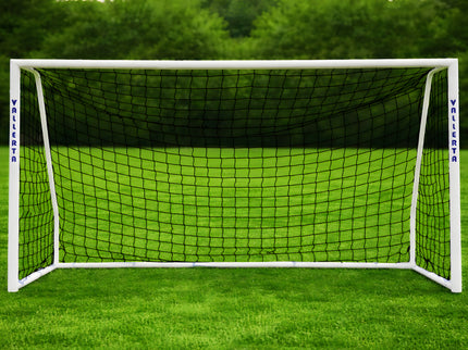 Vallerta 60mm Folding Steel Soccer Goal, Flat Fold Frame, Black HDPE  Quick Clip Net, All Weather (multiple sizes)