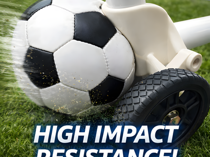 Vallerta Soccer Goal Wheel Kit – Heavy-Duty 6” Wheels, Fits 2” Steel Tubing Goals, All-Weather (Set of 4)