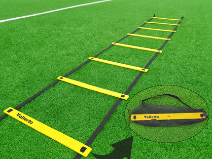 Agility Speed Training Ladder – Durable Training Equipment with Carry Bag 8 Rungs, 12 Feet