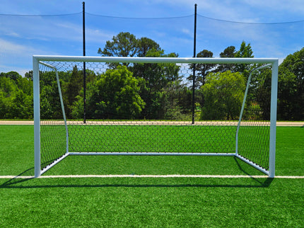 Vallerta 24 X 8 Ft. ALUMINUM Heavy Duty Soccer Goal with Premium Net, All Season, Rust Proof, Super Durable, Regulation Size.
