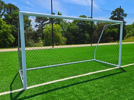 Vallerta 24 X 8 Ft. ALUMINUM Heavy Duty Soccer Goal with Premium Net, All Season, Rust Proof, Super Durable, Regulation Size.