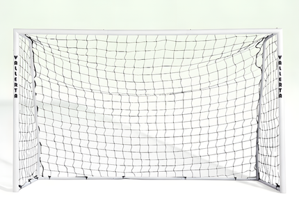 Vallerta 60mm Folding Steel Soccer Goal, Flat Fold Frame, Black HDPE  Quick Clip Net, All Weather (multiple sizes)