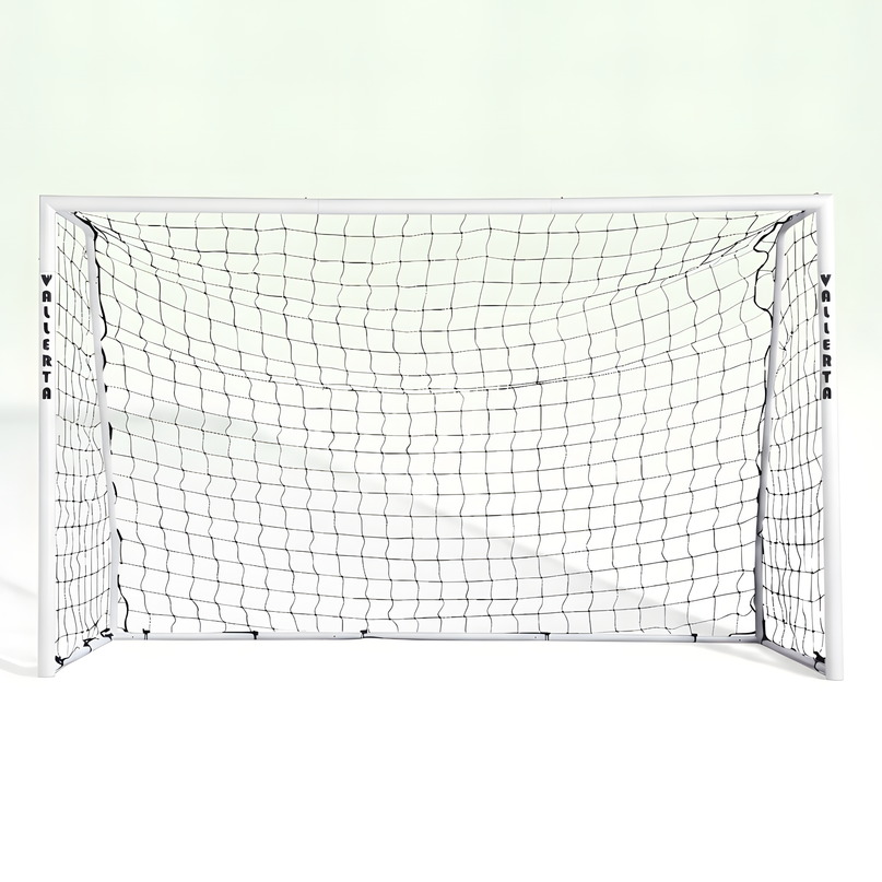 Vallerta 60mm Folding Steel Soccer Goal, Flat Fold Frame, Black HDPE  Quick Clip Net, All Weather (multiple sizes)