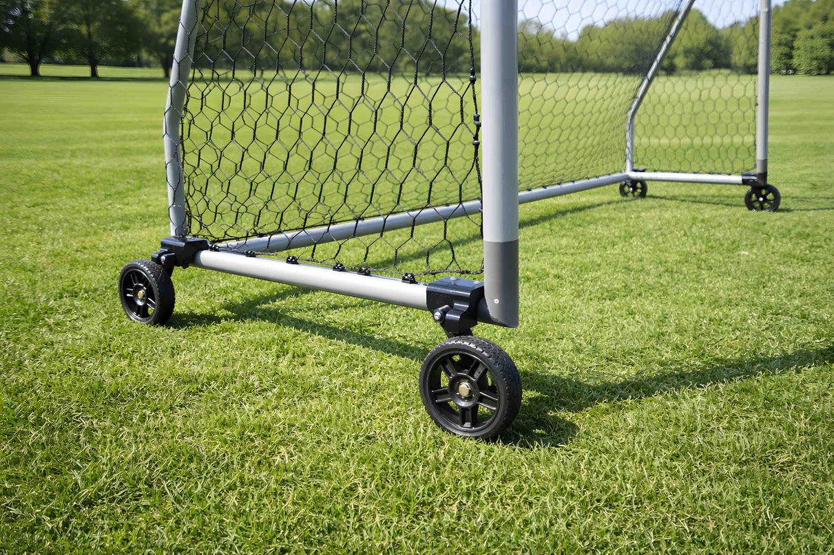 Vallerta Soccer Goal Wheel Kit – Heavy-Duty 6” Wheels, Fits 2” Steel Tubing Goals, All-Weather (Set of 4)