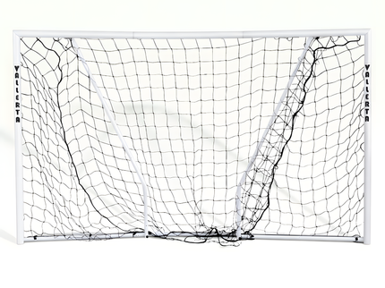 Vallerta 60mm Folding Steel Soccer Goal, Flat Fold Frame, Black HDPE  Quick Clip Net, All Weather (multiple sizes)