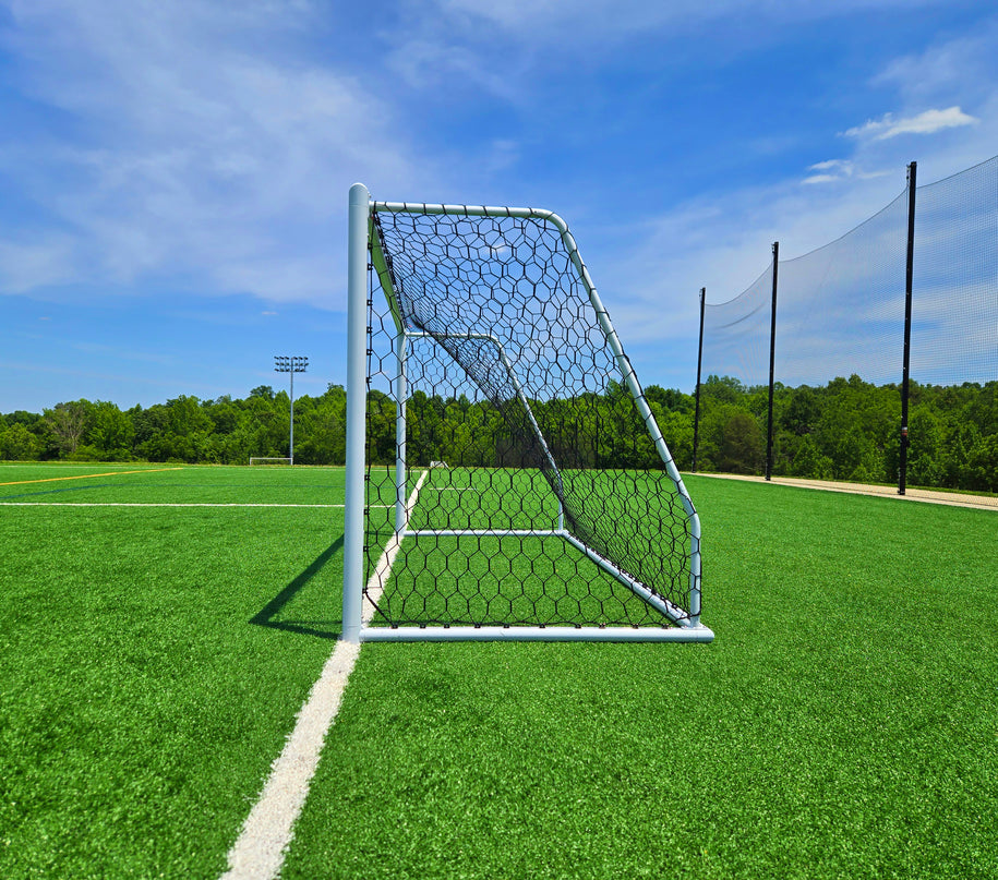 Vallerta 24 X 8 Ft. ALUMINUM Heavy Duty Soccer Goal with Premium Net, All Season, Rust Proof, Super Durable, Regulation Size.
