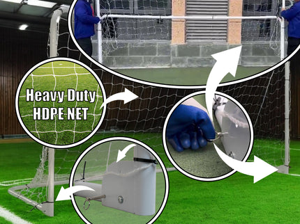 Vallerta Folding Soccer Goal, Portable, Light Weight, Steel Frame, Easy to Carry, Perfect for Solo/Team Practice Training