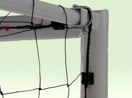 Vallerta 60mm Folding Steel Soccer Goal, Flat Fold Frame, Black HDPE  Quick Clip Net, All Weather (multiple sizes)