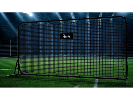 Vallerta® 12x6 Steel Frame Soccer Rebounder Backstop Wall w/Carry Case. Perfect for Solo/Team Kickback Practice and Pass Training. Improve Touch/Passing & Ball Control Skills! US Owned