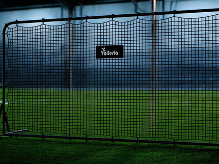 Vallerta® 12x6 Steel Frame Soccer Rebounder Backstop Wall w/Carry Case. Perfect for Solo/Team Kickback Practice and Pass Training. Improve Touch/Passing & Ball Control Skills! US Owned
