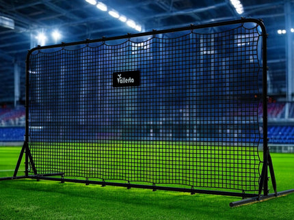 Vallerta® 12x6 Steel Frame Soccer Rebounder Backstop Wall w/Carry Case. Perfect for Solo/Team Kickback Practice and Pass Training. Improve Touch/Passing & Ball Control Skills! US Owned
