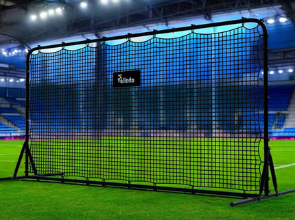 Vallerta® 12x6 Steel Frame Soccer Rebounder Backstop Wall w/Carry Case. Perfect for Solo/Team Kickback Practice and Pass Training. Improve Touch/Passing & Ball Control Skills! US Owned