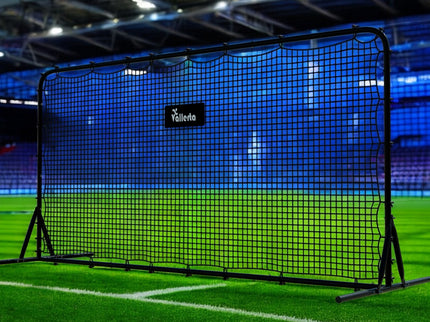 Vallerta® 12x6 Steel Frame Soccer Rebounder Backstop Wall w/Carry Case. Perfect for Solo/Team Kickback Practice and Pass Training. Improve Touch/Passing & Ball Control Skills! US Owned