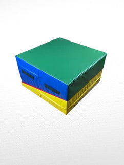 FitMats Transformable Folding Wedge – Convertible Cube Foam Incline Mat for Home Gym, Gymnastics & Stretching