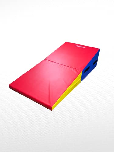 FitMats Transformable Folding Wedge - Versatile Cube Design for Home Gym Exercise, Gymnastics, and Stretching - Spacious