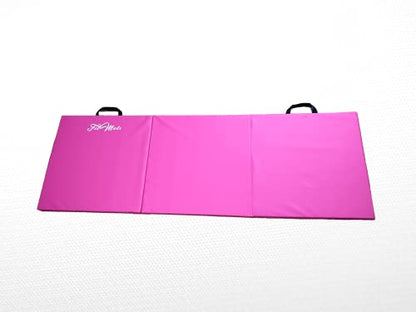 FitMats Premium Comfort 3-Panel Exercise Mat - Versatile Tri-Fold Design for Fitness, Yoga, Pilates, Stretching & Martial Arts - Portable & Easy to Store