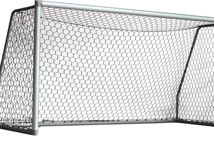 Vallerta 18 X 7 Ft. ALUMINUM Heavy Duty Soccer Goal with Premium Net, All Season, Rust Proof, Super Durable, Regulation Size.