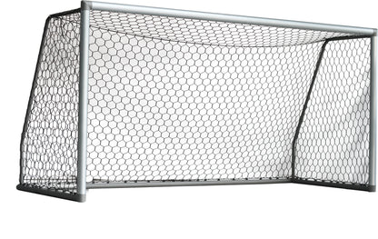 Vallerta 18 X 7 Ft. Heavy Duty Aluminum Soccer Goal with Premium Net, All Season, Rust Proof, Super Durable, Regulation Size.