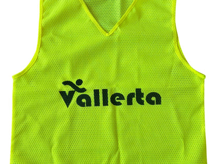 Vallerta Soccer Training Vest for Kids & Adults – Lightweight Mesh Scrimmage Pinnies, Sizes S/M High Visibility