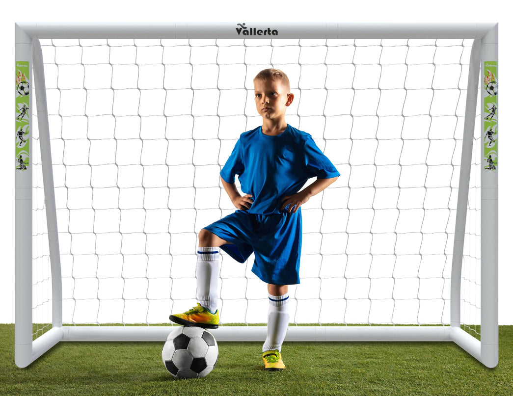 Vallerta® PVC 12 X 6 Ft. Soccer Goal w/Carry Bag & Weatherproof Net