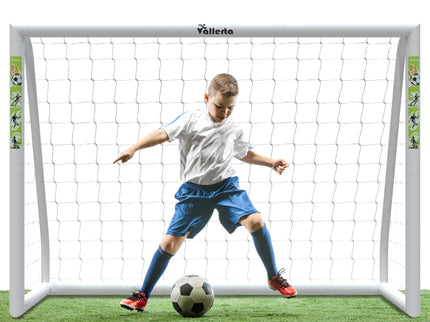 Vallerta® PVC 7 X 5 Ft. Soccer Goal w/Carry Bag & Weatherproof Net
