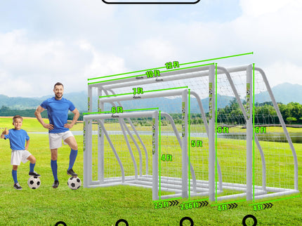 Vallerta® PVC 6 X 4 Ft. Soccer Goal w/Carry Bag & Weatherproof Net