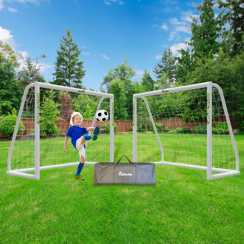 Vallerta® PVC 6 X 4 Ft. Soccer Goal w/Carry Bag & Weatherproof Net