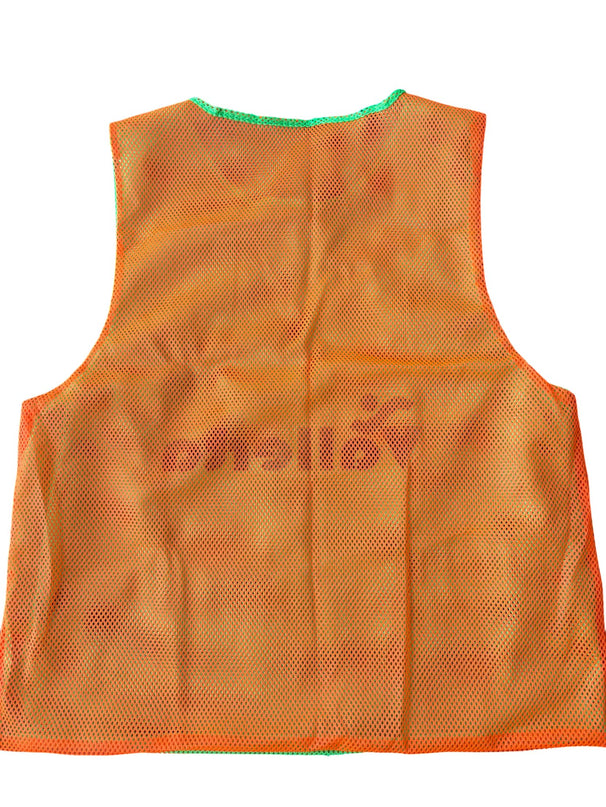 Vallerta Double-sided Soccer Training Vest for Kids & Adults – Lightweight Mesh Scrimmage Pinnies, Sizes S/M/L High Visibility